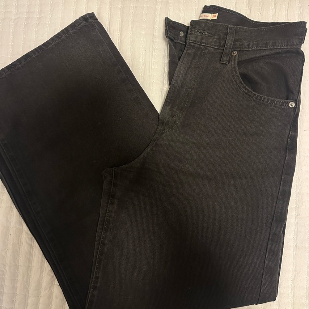 Levi's Black Wide Leg Jeans